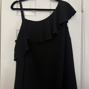 Torrid Black One-Shoulder Top-- size 2